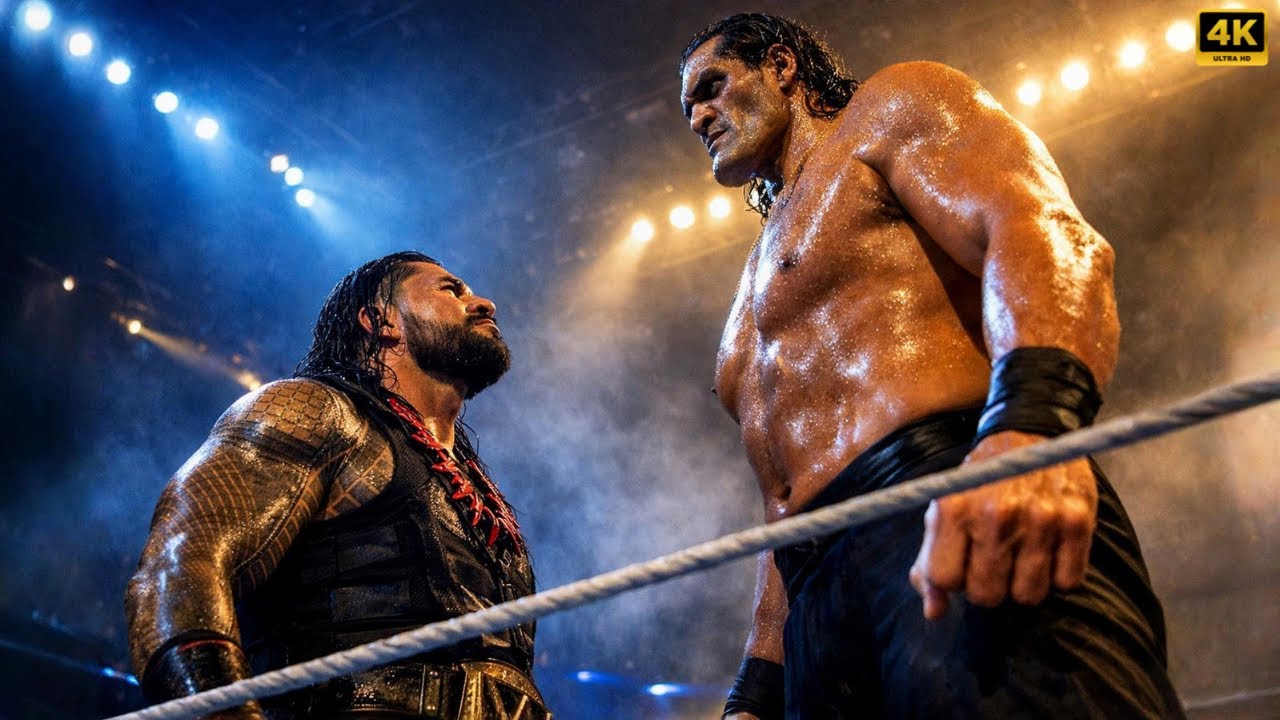 ROMAN REIGNS VS THE GREAT KHALI – TRIBAL CHIEF FACES THE GIANT | ROYAL RUMBLE 2026