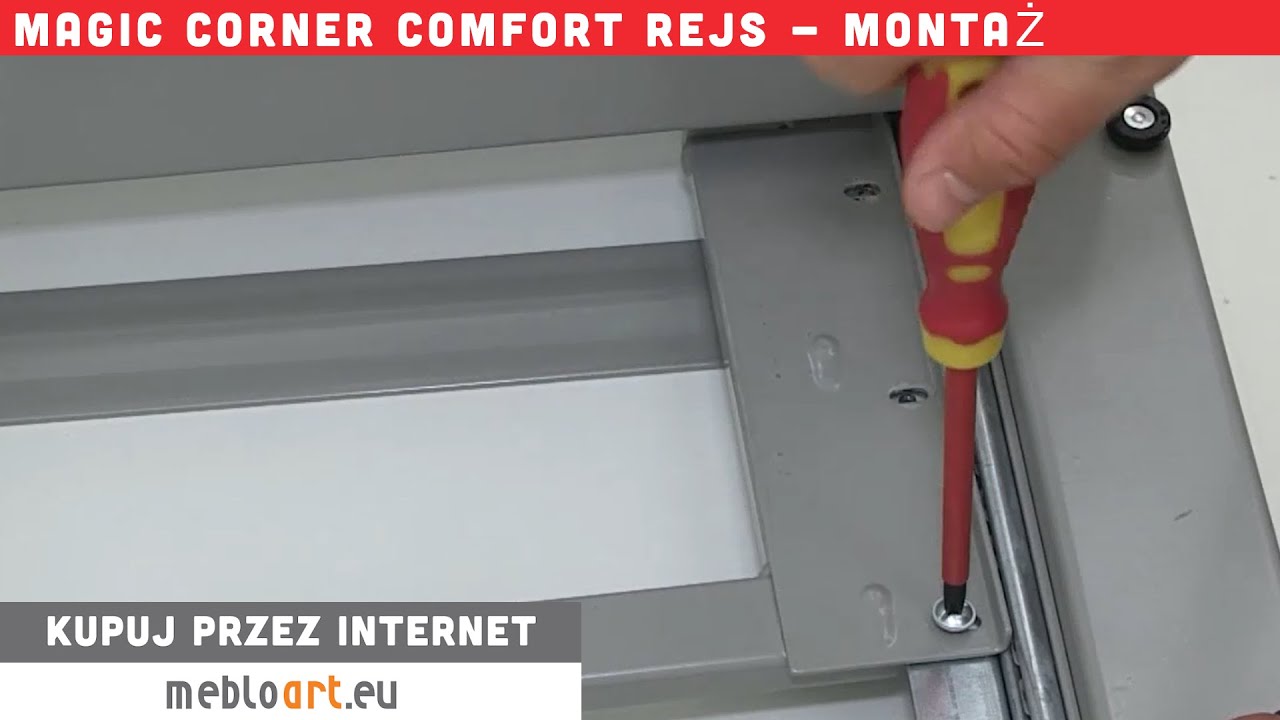 MAGIC CORNER COMFORT REJS - montaż wersja zawias r&oacute;wnoległy, szafka narożna