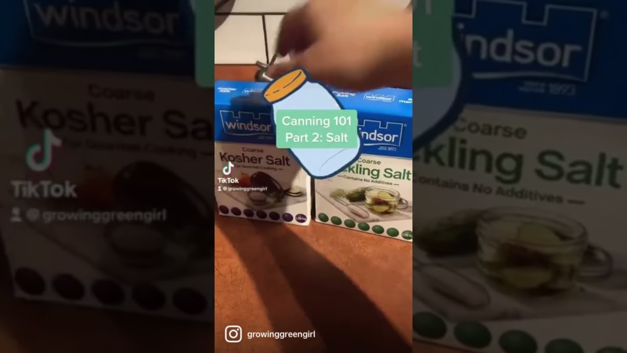Canning 101: what kind of salt?