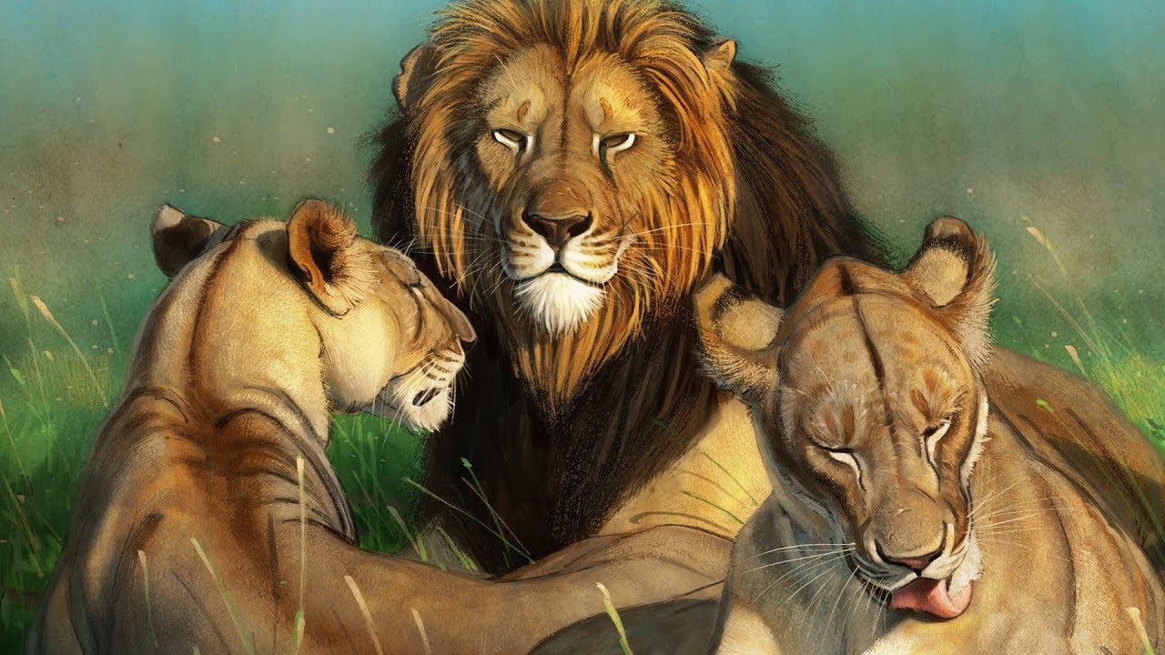 Digital Painting - Photoshop - World Lion Day