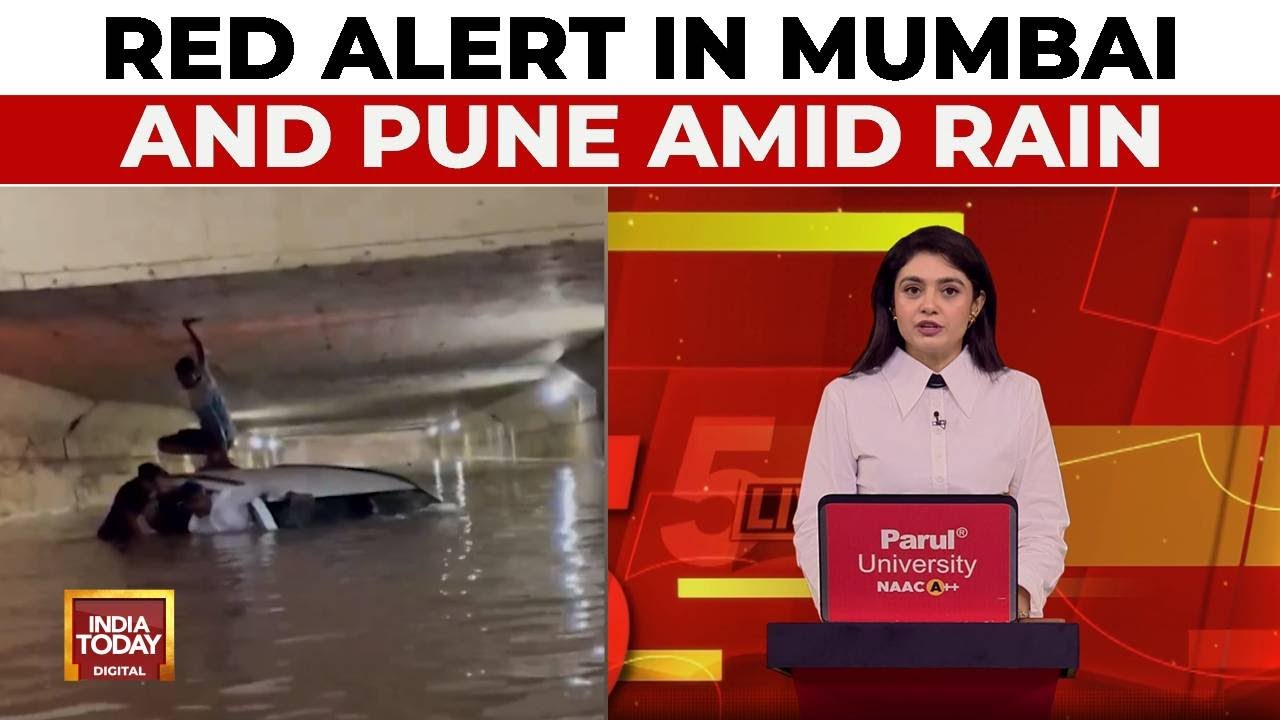 Mumbai Rain Fury: City Reels Under Torrential Rain, Services Hit, Red Alert Issued | India Today