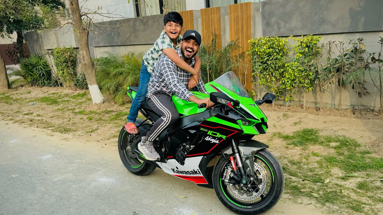 ALHAMDULILLAH Anas Bhai ko 1 Caror ki Heavy Bike Zx10R Psnd A gai 😱|| Ali ny Heavy Bike ki ride ki