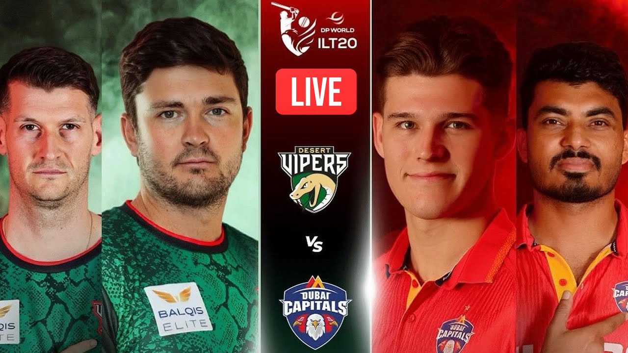 Live | Desert Vipers vs Dubai Capitals | Match 15 | DP World ILT20 | M3Y1U