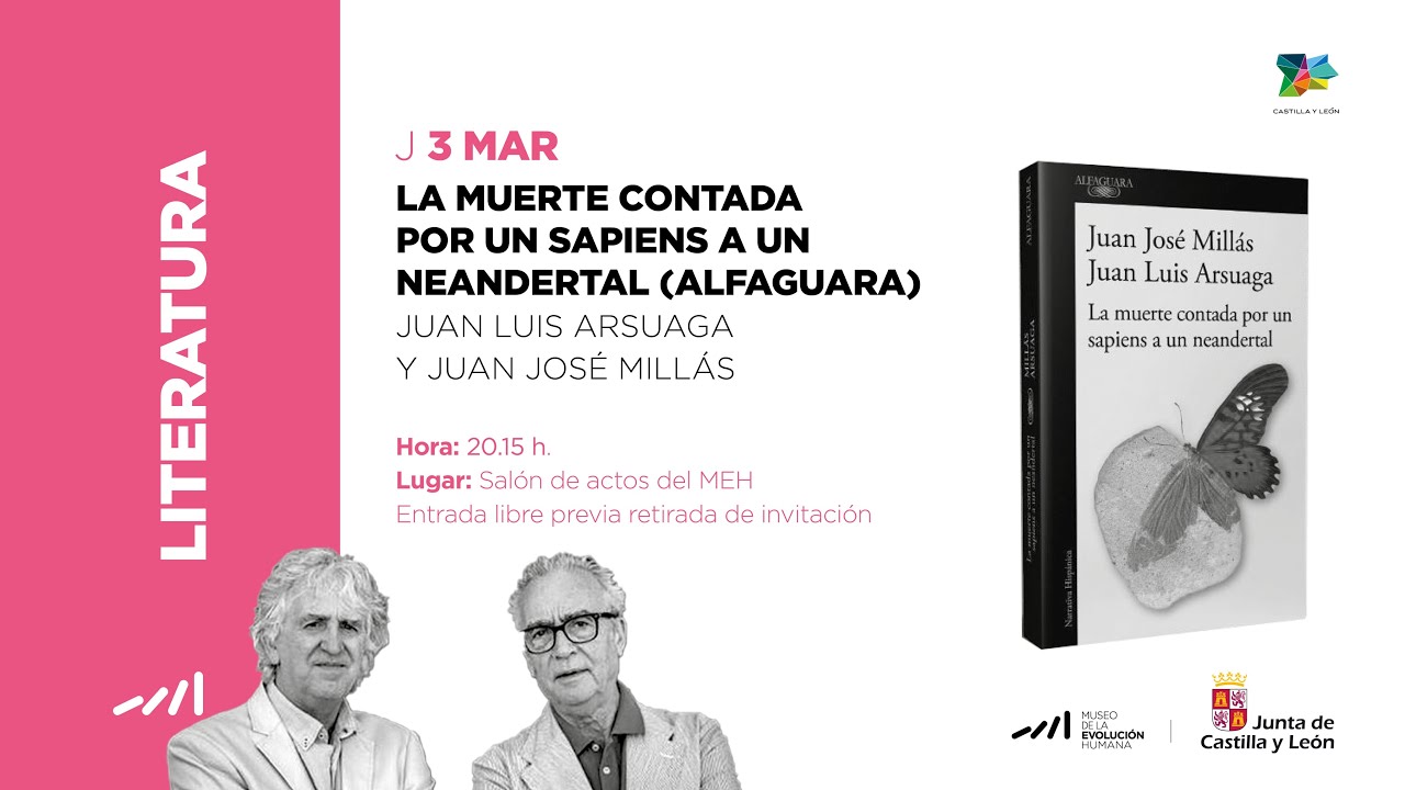 Millás y Arsuaga presentan 'La muerte contada por un sapiens a un neandertal'
