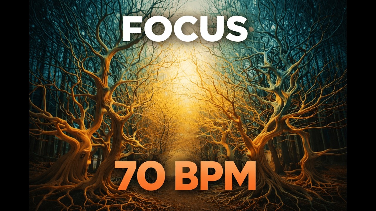 70 BPM Deep Focus Music for Study & Work | Inspiring | Creativity | Neural Ambient Soundscape (ADHD)
