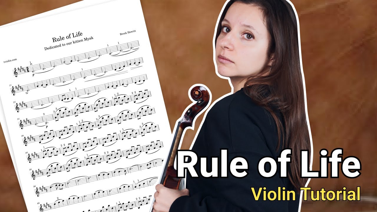 Rule of Life Brock Hewitt Violin Tutorial With Free Sheet Music