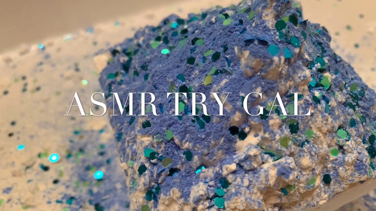 ASMR Blue CAP Crunch, Mold, Re-Crush | Gym Chalk + Cornstarch + Mica