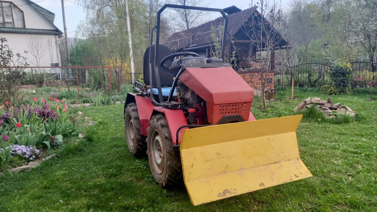 Повний огляд міні трактора(переломка,4х4,саморобний)