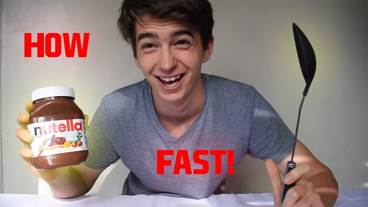 Nutella Challenge! How Fast Can I Eat It?!