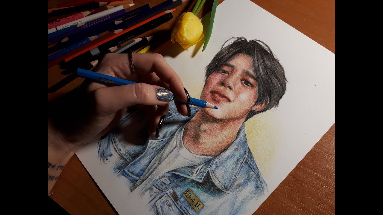 BTS | JIMIN 'Save me | 살려줘' drawing (by Elena Martynyuk)
