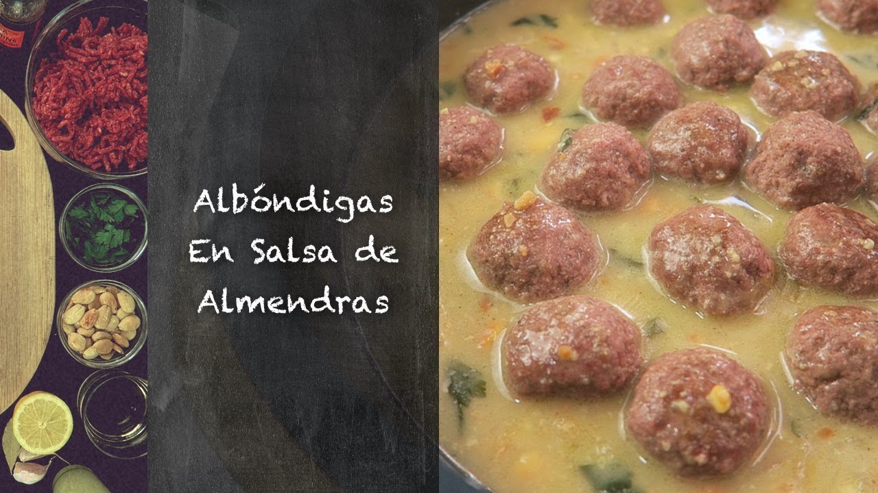 Albóndigas en Salsa de Almendras y Vino Blanco