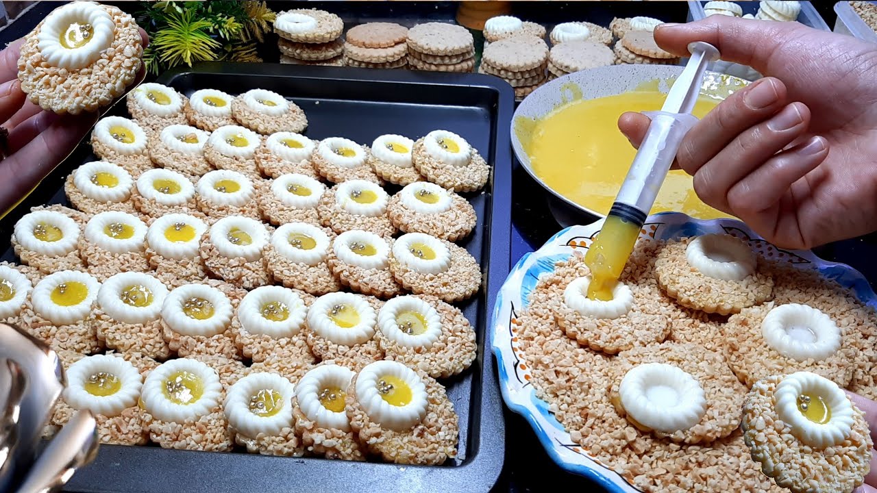 حلويات عيد الاضحى 2022✔كيحمق لذيذ وهشيش عمروها يخطك❗حلوة الصابلي ساهل وسريع بكمية وفيرة كذوب في الفم
