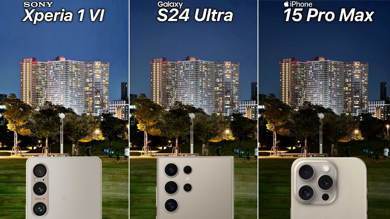 Sony Xperia 1 VI VS Galaxy S24 Ultra VS iPhone 15 Pro Max Camera Test Comparison
