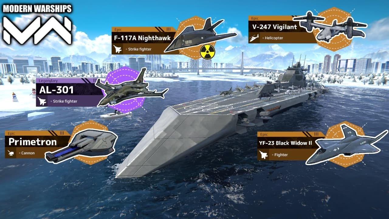 USS Nemesis Invasion Strike Fighter Fleet with Full USS Built / Modern Warships _ gameplay