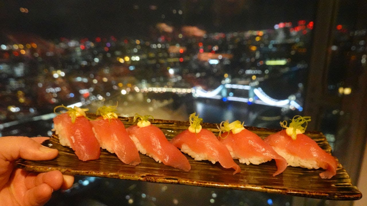 DINNER at GONG at the SHANGRI-LA THE SHARD, LONDON - 52nd FLOOR VIEWS