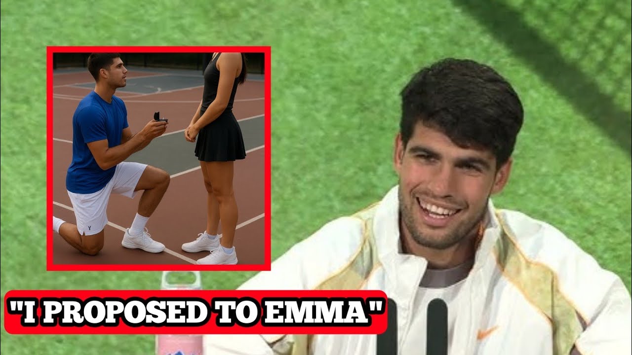 Carlos Alcaraz PROPOSES to Emma Raducanu on Court?! Fans Left Speechless…