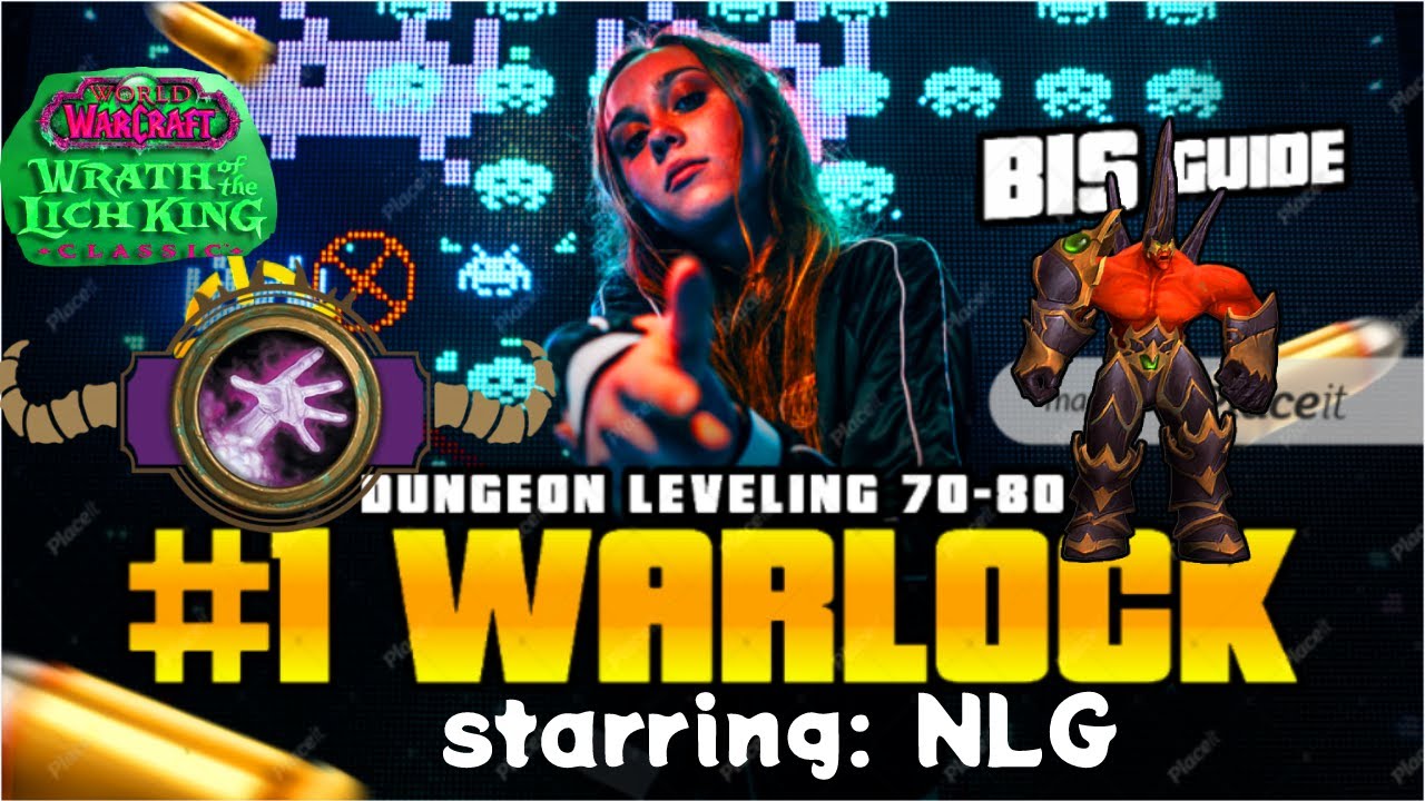 Official Warlock lvl 70-80 Dungeon Leveling Guide BEST Leveling Setup for Warlock (WOTLK Classic)👏🔔
