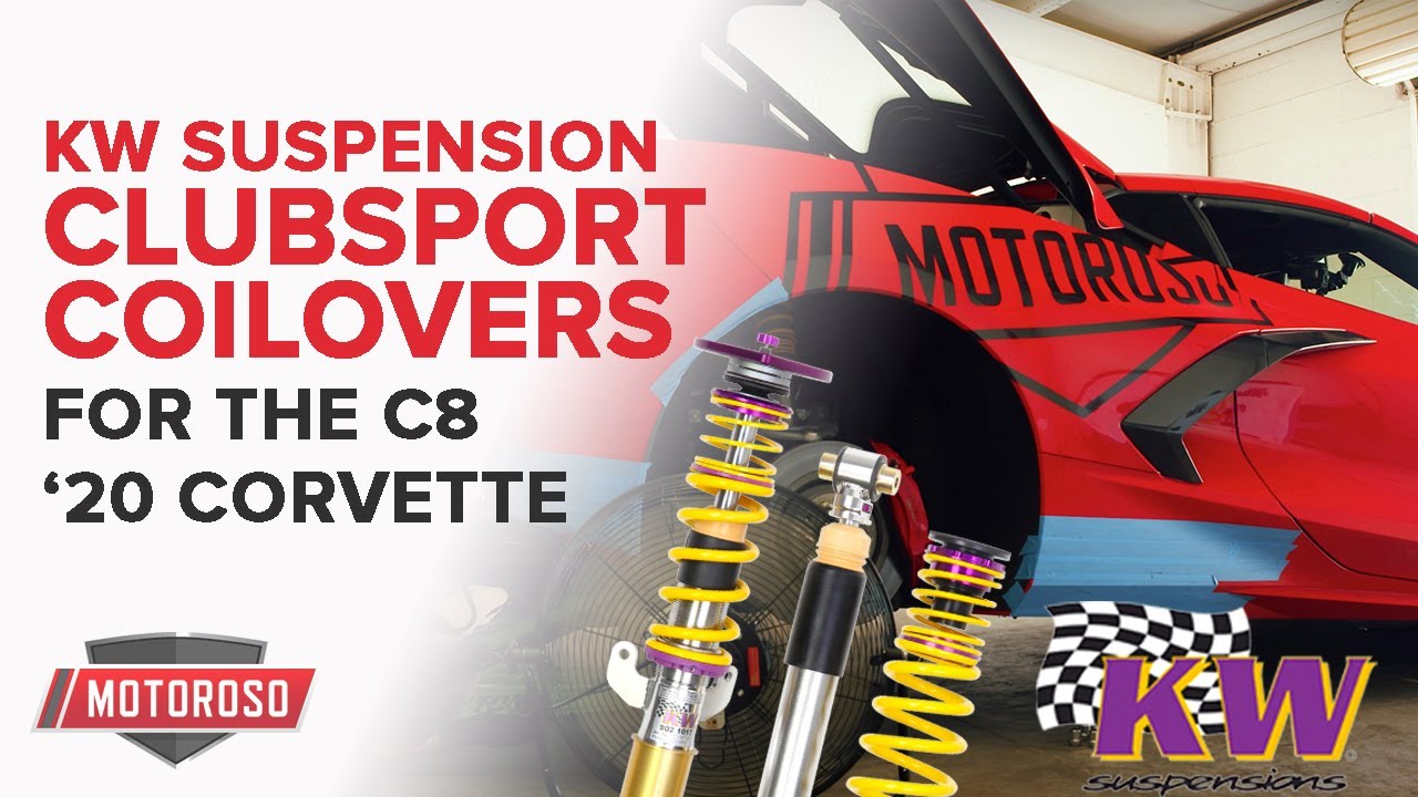Testing New KW Clubsport Coilover Suspension on the 2020 C8 Corvette - Buttonwillow Trackday