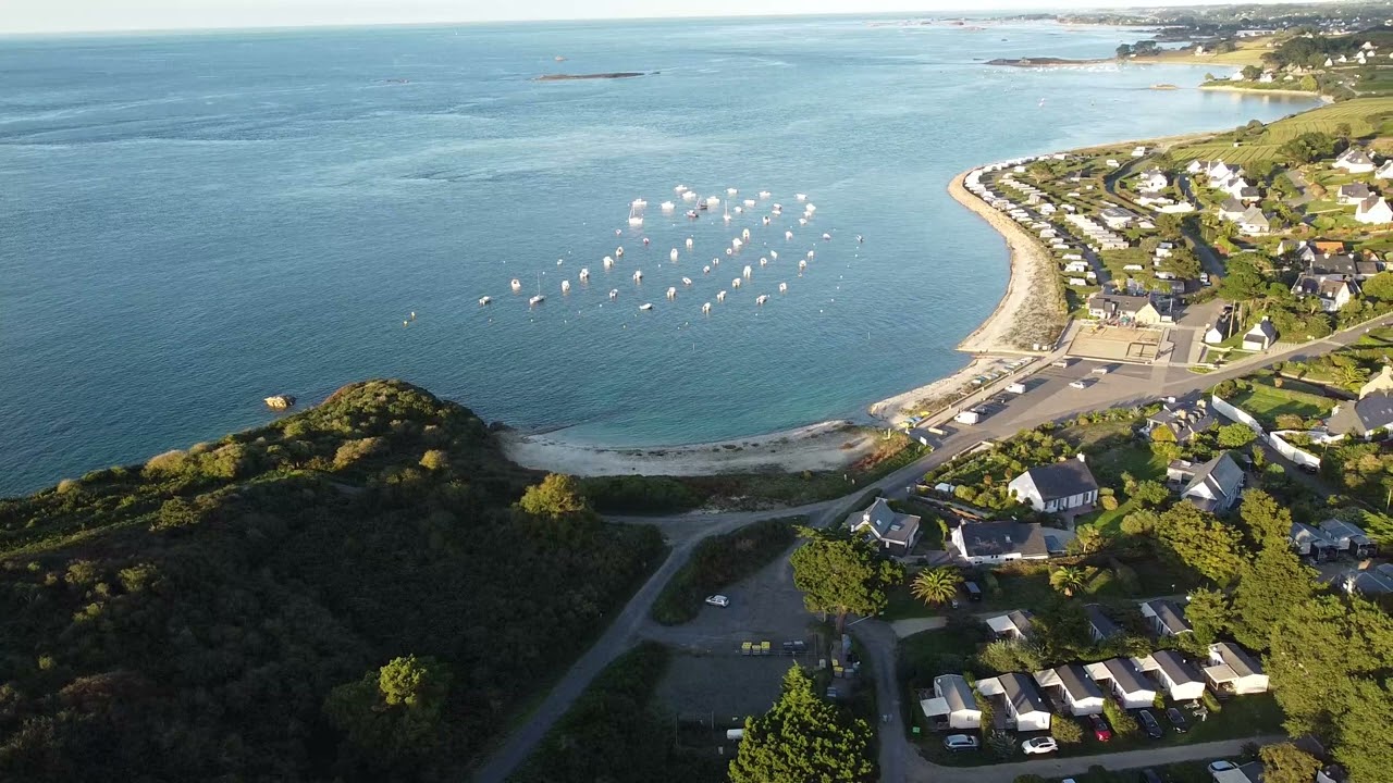 Trélévern Bretagne  Flug zum Nachbar Campingplatz