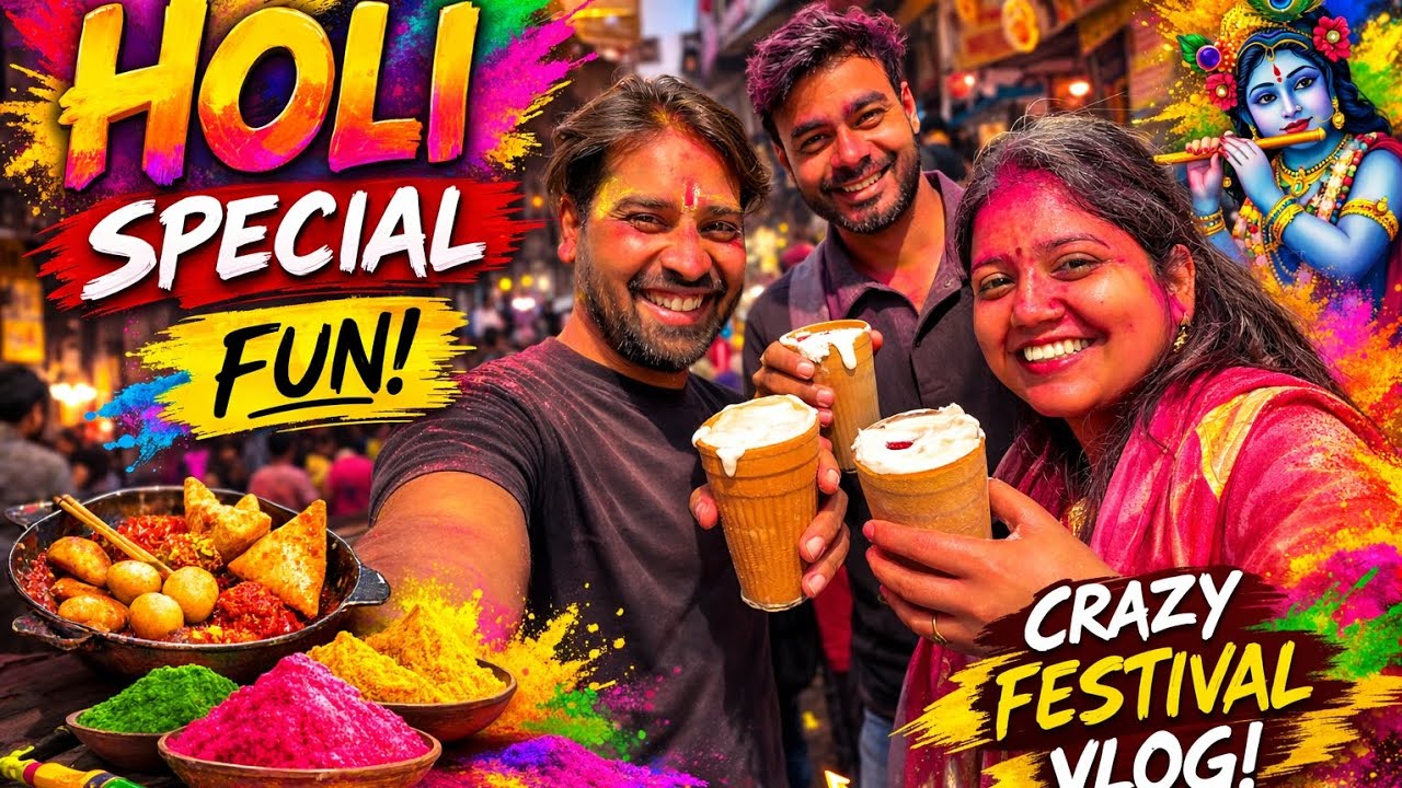 Holi in Vrindavan 😃