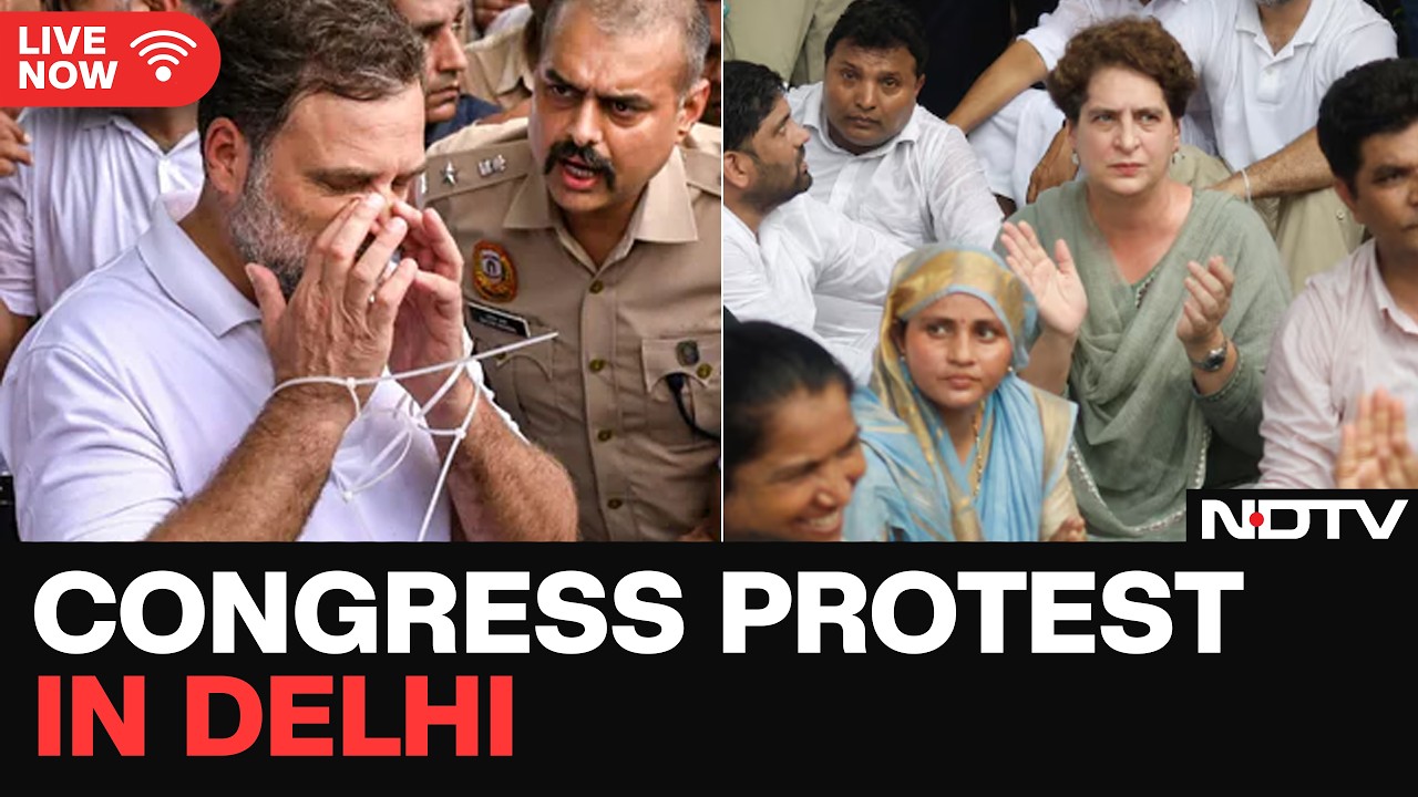 NEET Protest Live News: Rahul Gandhi & Priyanka Gandhi Lead NEET Protest Outside PM's Residence