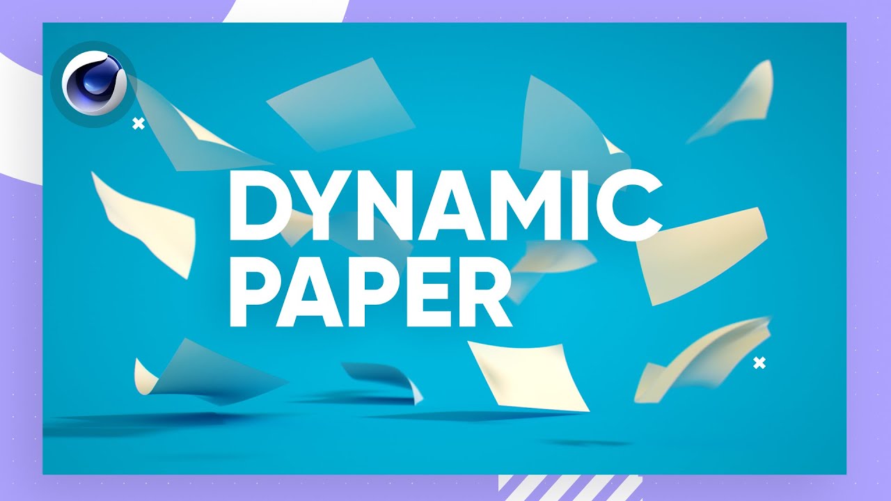 C4D Dynamic Floating Paper — Учебное пособие по Cinema 4D (бесплатный проект)