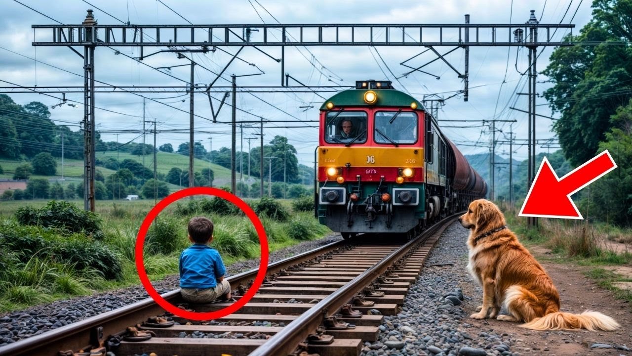 VATER LÄSST SEIN KIND VOR DEM ZUG ZURÜCK. EIN HUND ERSCHEINT UND TUT DAS UNVORSTELLBARE!