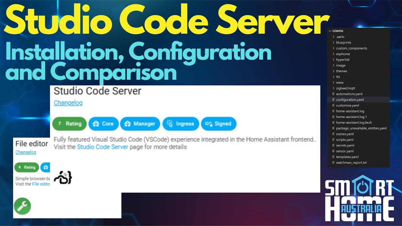 КАК УСТАНОВИТЬ STUDIO CODE SERVER В HOME ASSISTANT