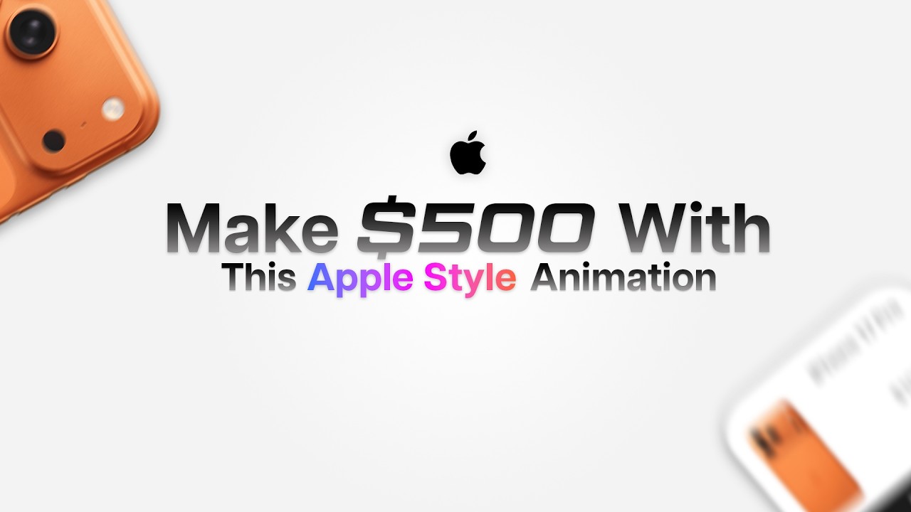 Editors Charge $500 for This Apple Style Animation (After Effects Tutorial)