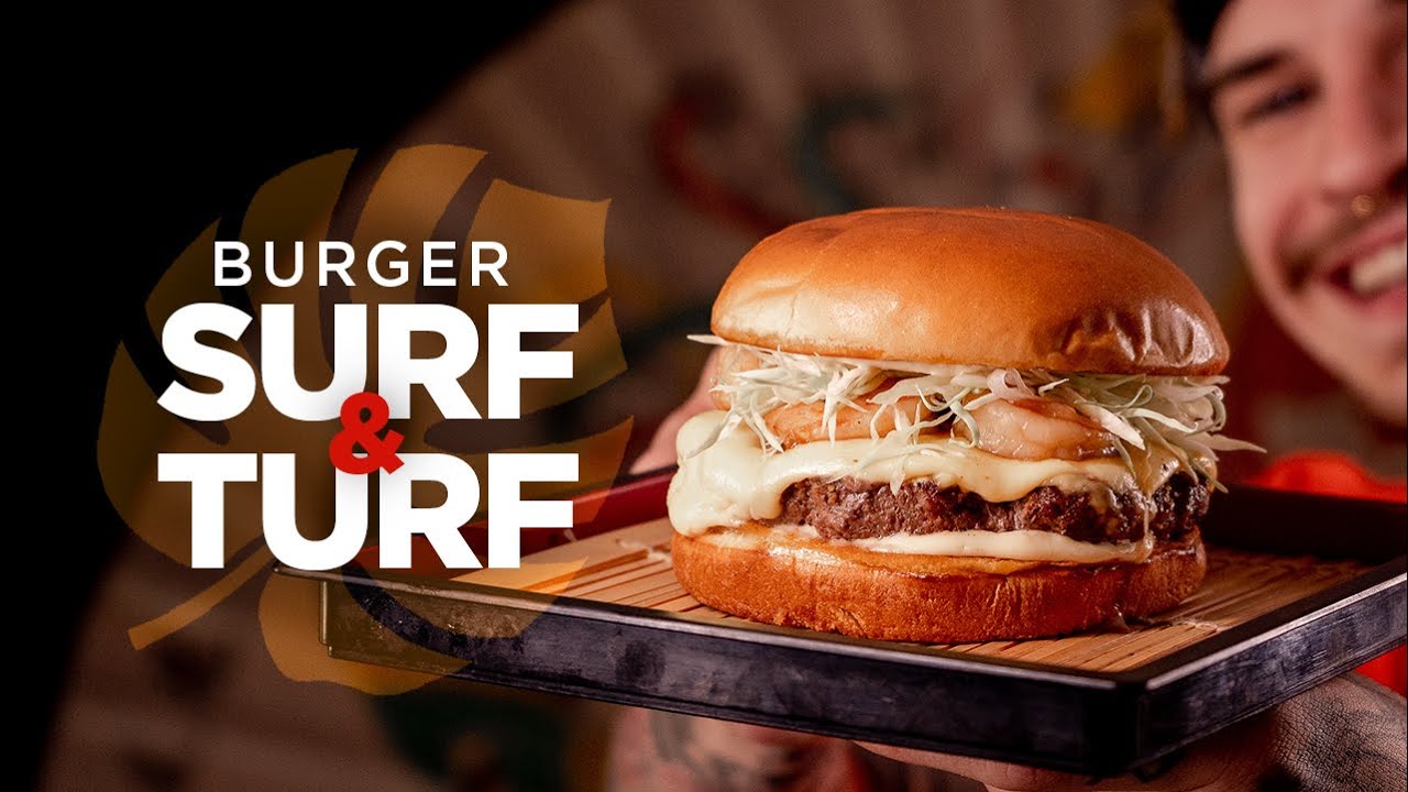 BURGER SURF AND TURF com influência oriental - Pratos de Inverno