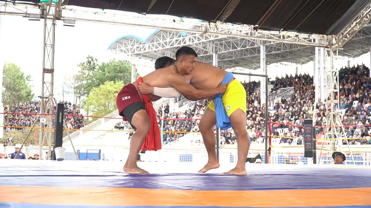 Giant slayer Kuluvezo Soho all bouts at 29th Naga Wrestling championship 2024.