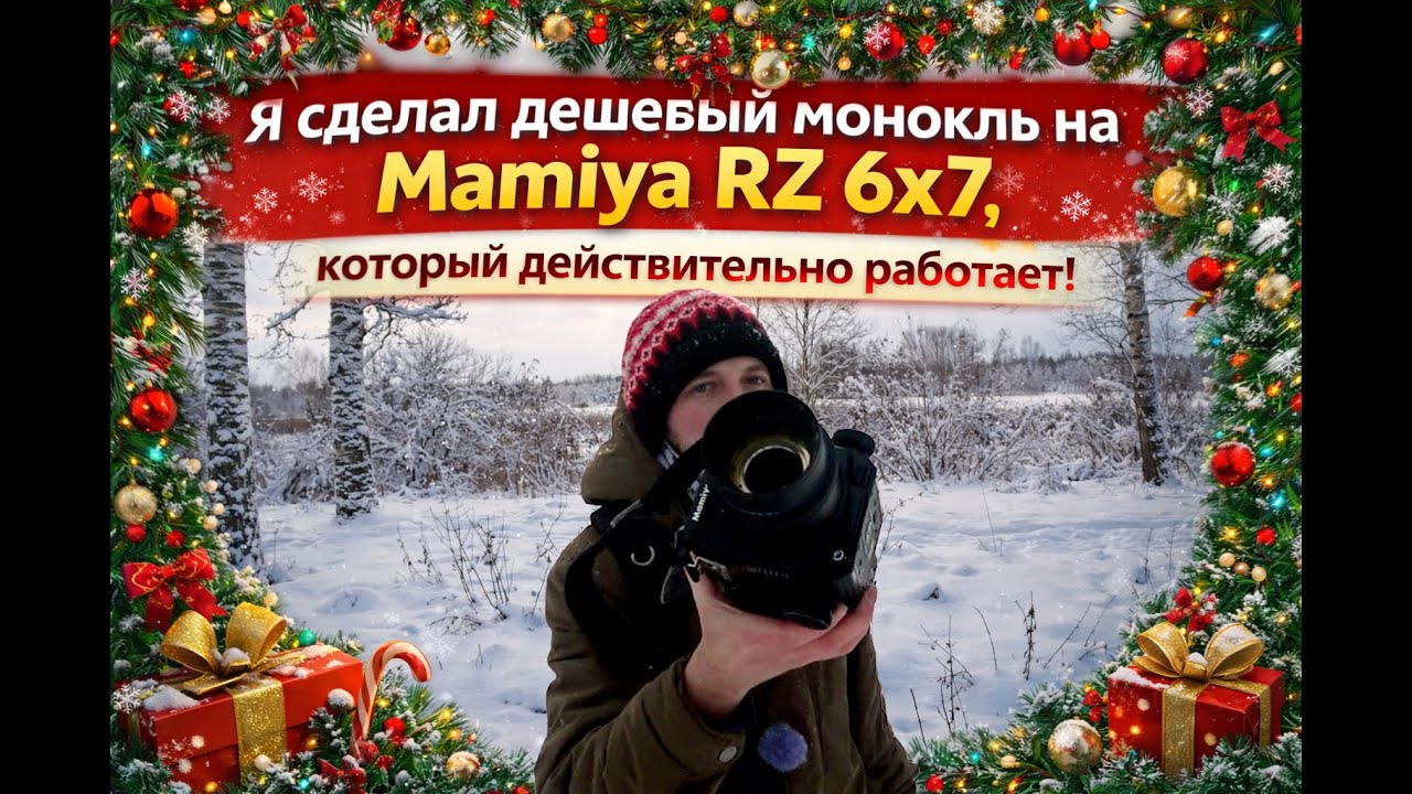 Я сделал дешевый монокль Mamiya RZ 6x7, который действительно работает!