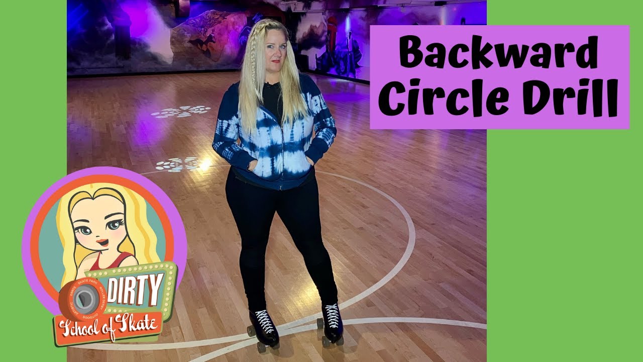 Backward Roller Skating in a Circle - Super Fun Drill!