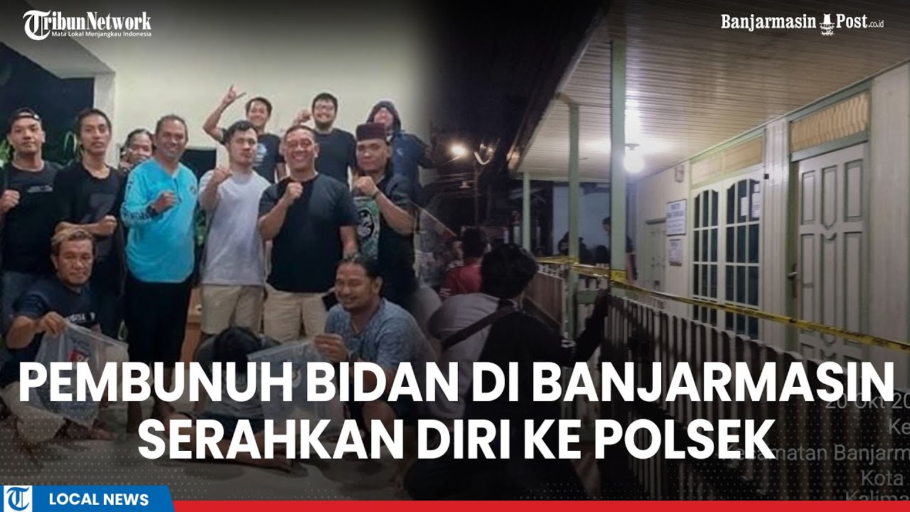 Viral! Pembunuh Bidan di Kelayan A Banjarmasin Serahkan Diri ke Polsek Dengan Naik Ojek