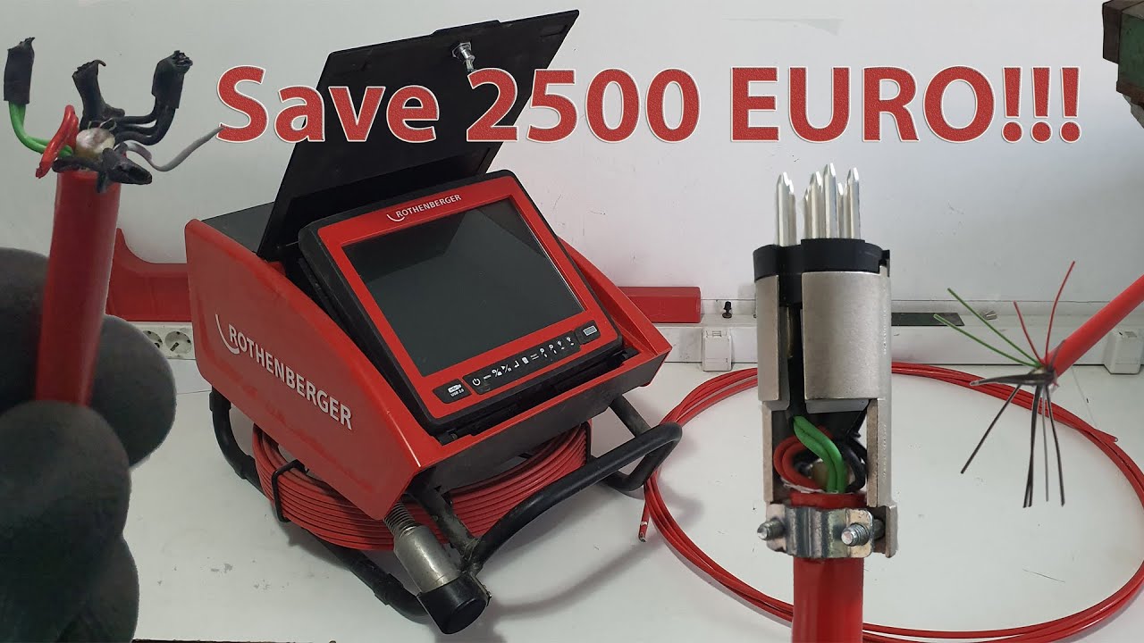 Rothenberger rocam 4 sewer camera cable repair