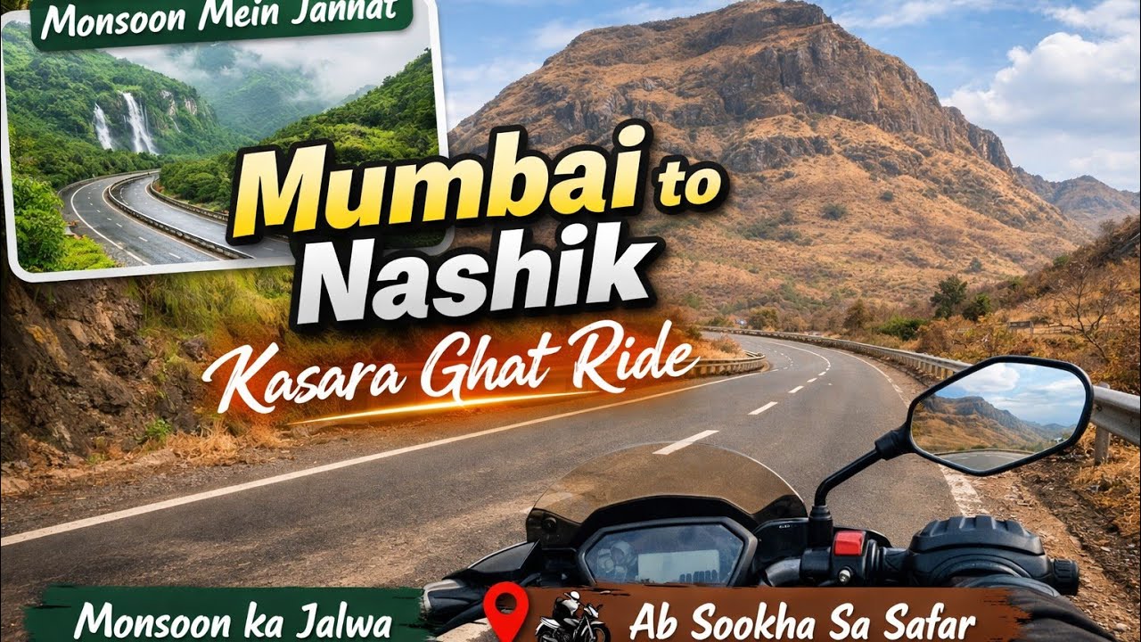 Sadak, Pahaad Aur Main | Mumbai to Nashik Bike Ride 🏍️