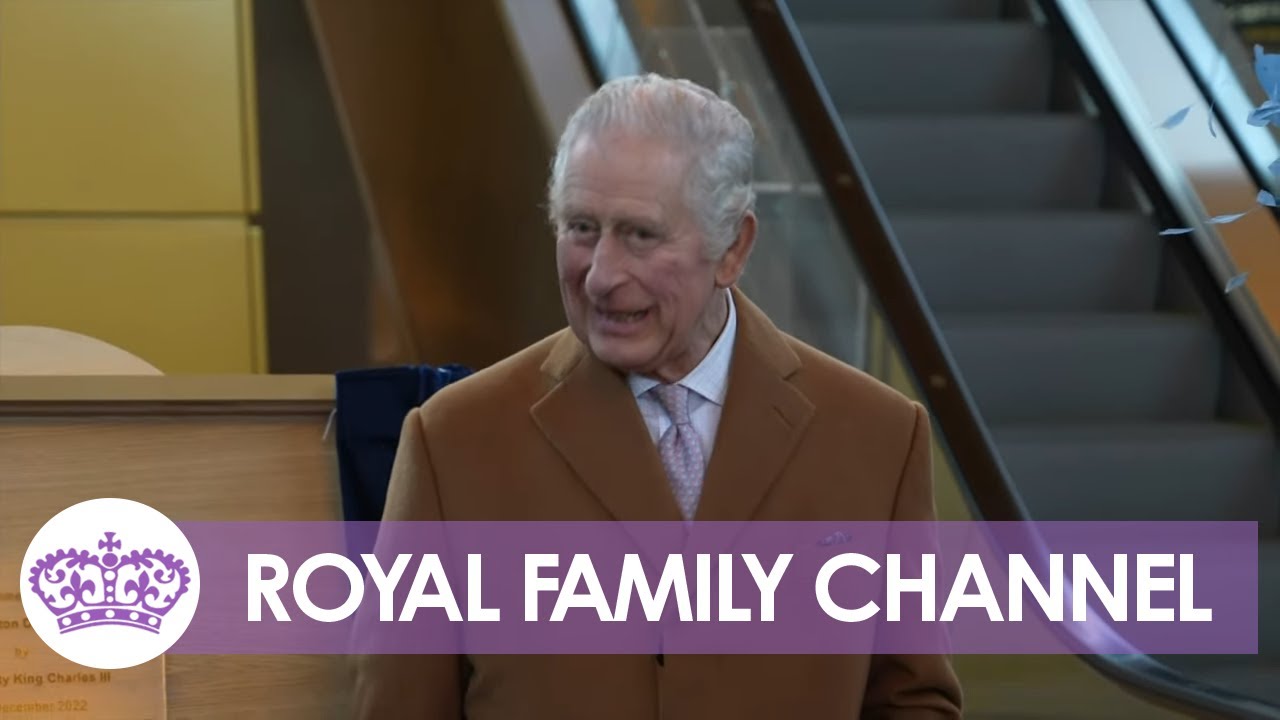 King Charles Visits Luton DART Parkway Station
