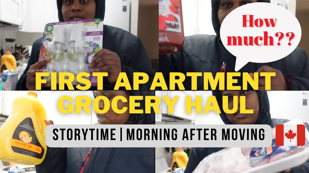 My First Apartment Grocery Haul! | Morning After Moving To My New Apartment In Canada | Sisi Shitta