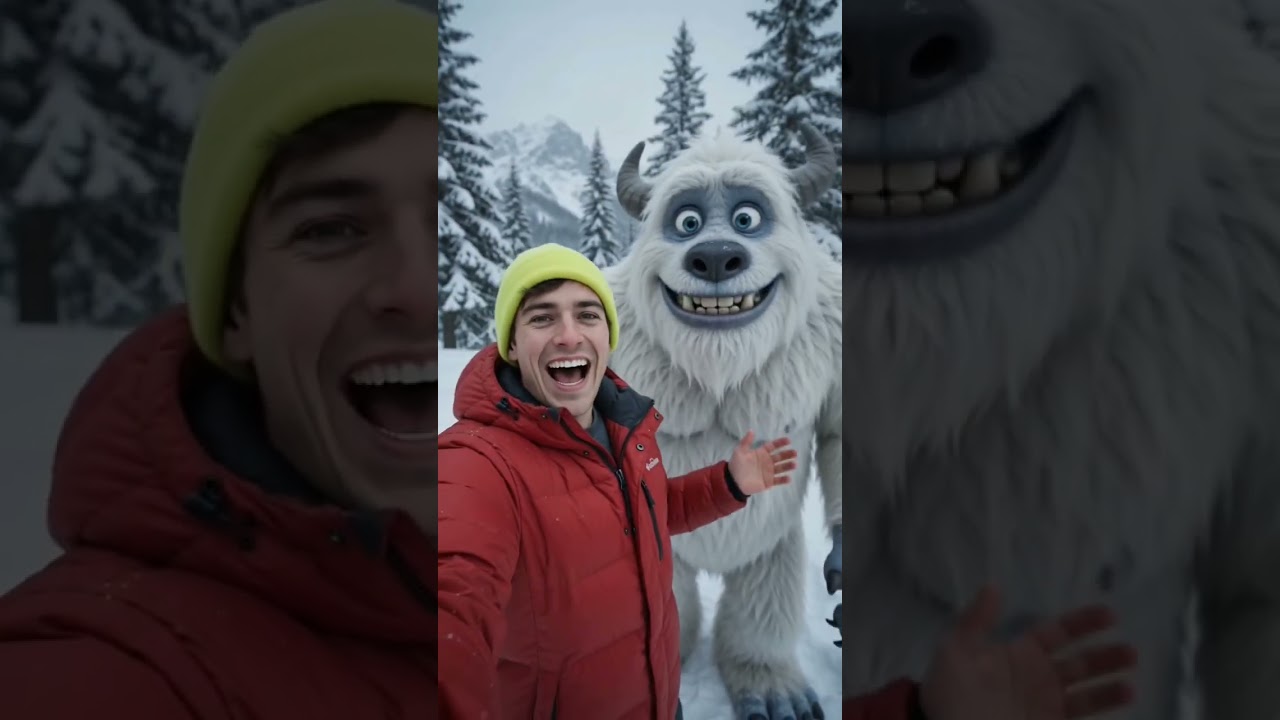 #yeti #funny #snow #snowyforest #shorts #shortsfeed #ai