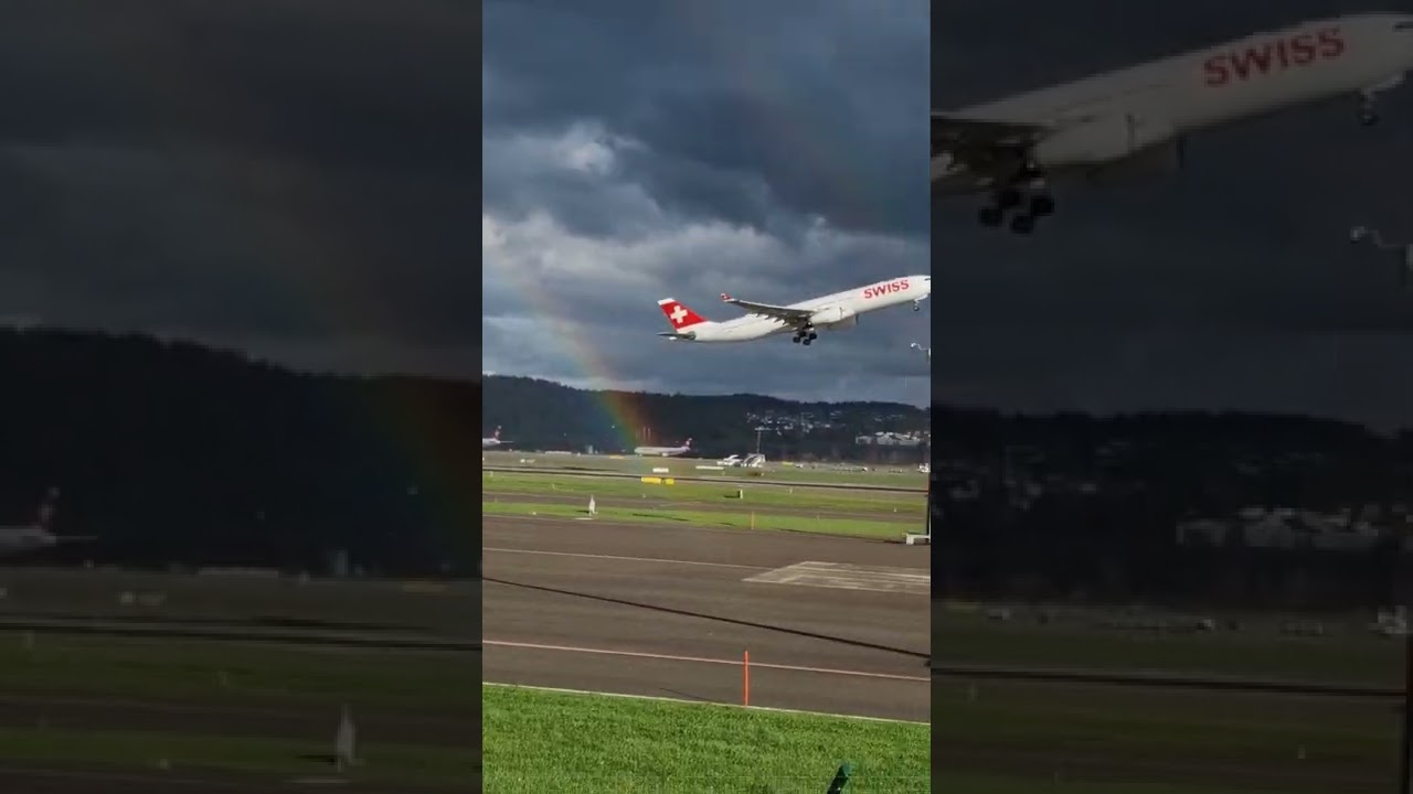 RAINBOW On THE RUNWAY! A330 Takeoff!