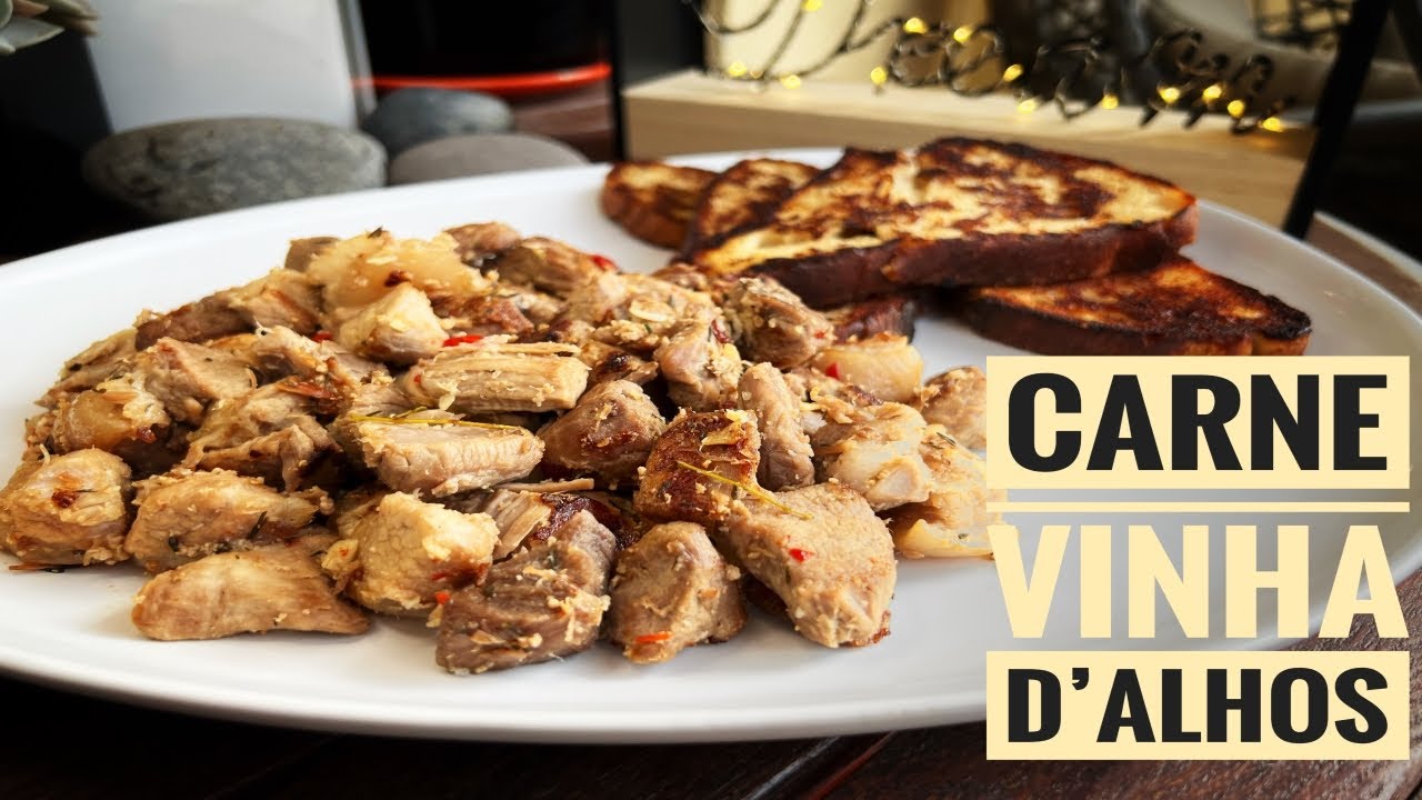 Carne Vinha d'Alhos FAMOUS MADEIRA ISLAND recipe  / Pork marinated in garlic and wine from Madeira
