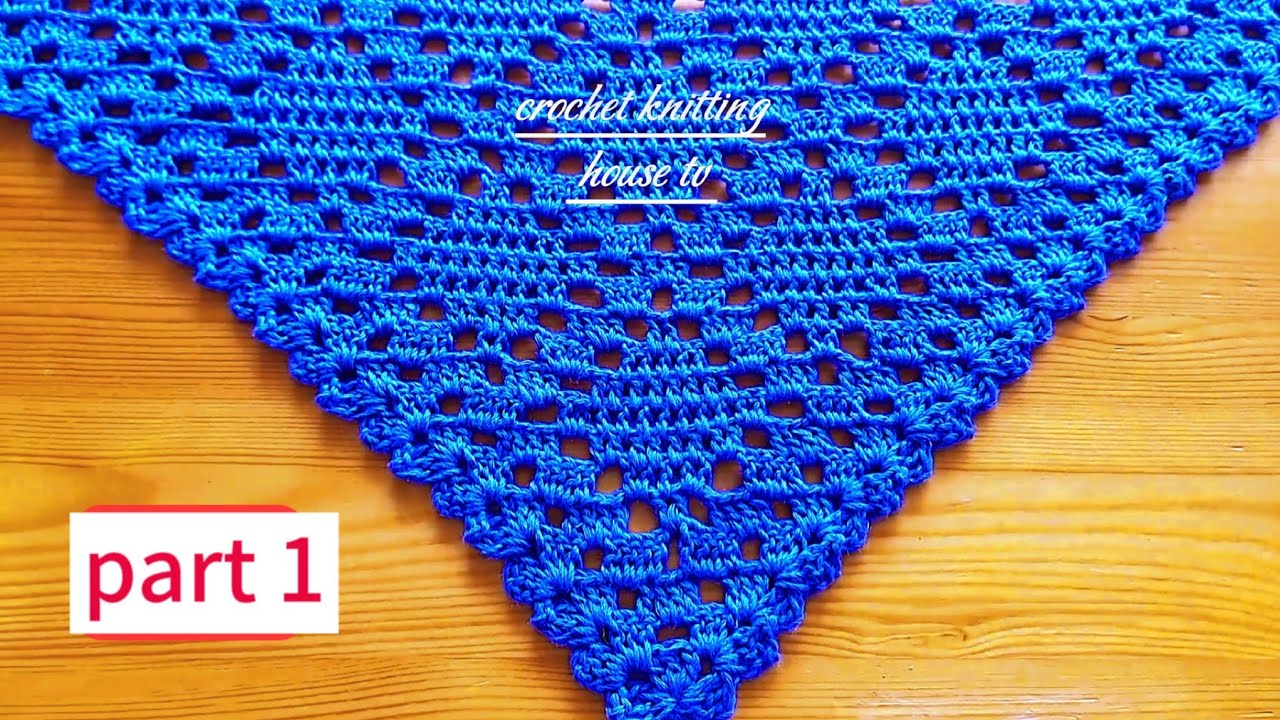 magnifique👌châle triangle au crochet élégant facile à appliquer essayiez vous❗️#crochet #châle