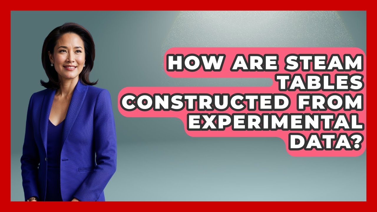 How Are Steam Tables Constructed From Experimental Data? - Thermodynamics For Everyone