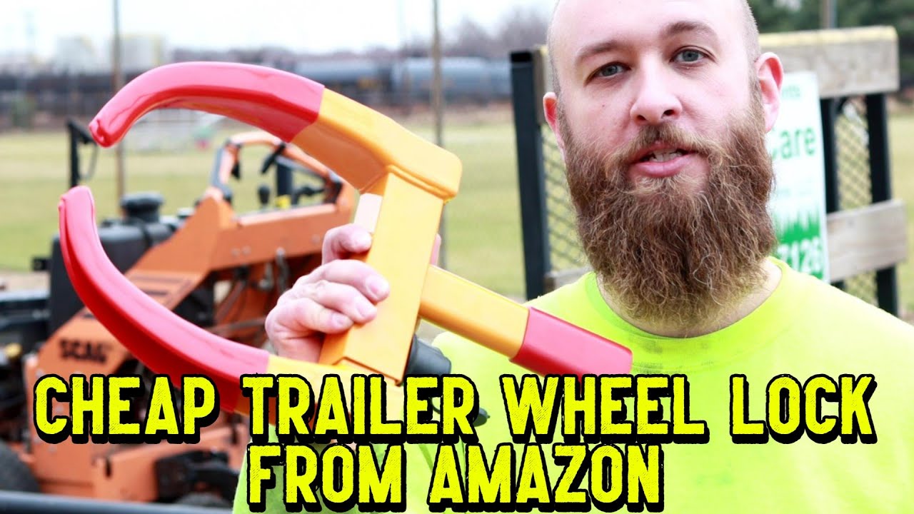 Обзор недорогого замка для колеса прицепа с Amazon от @GettinJunkDone