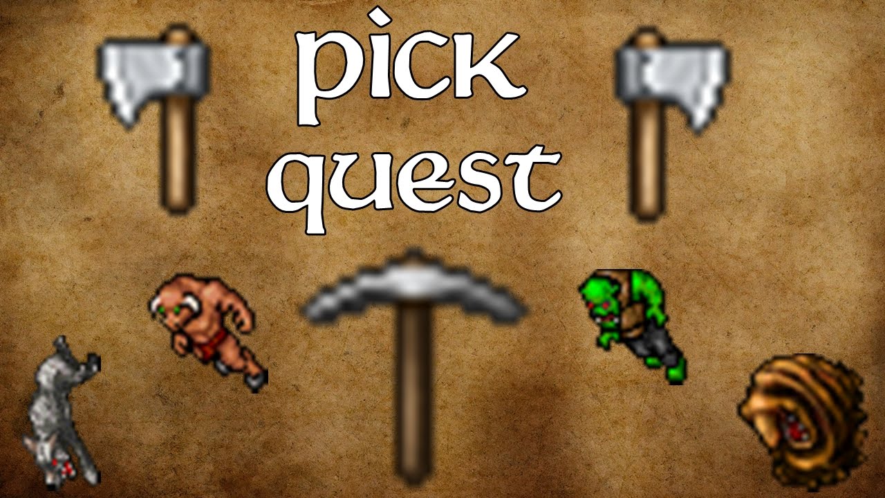 Tibia #3 - Pick Quest em Rookgaard