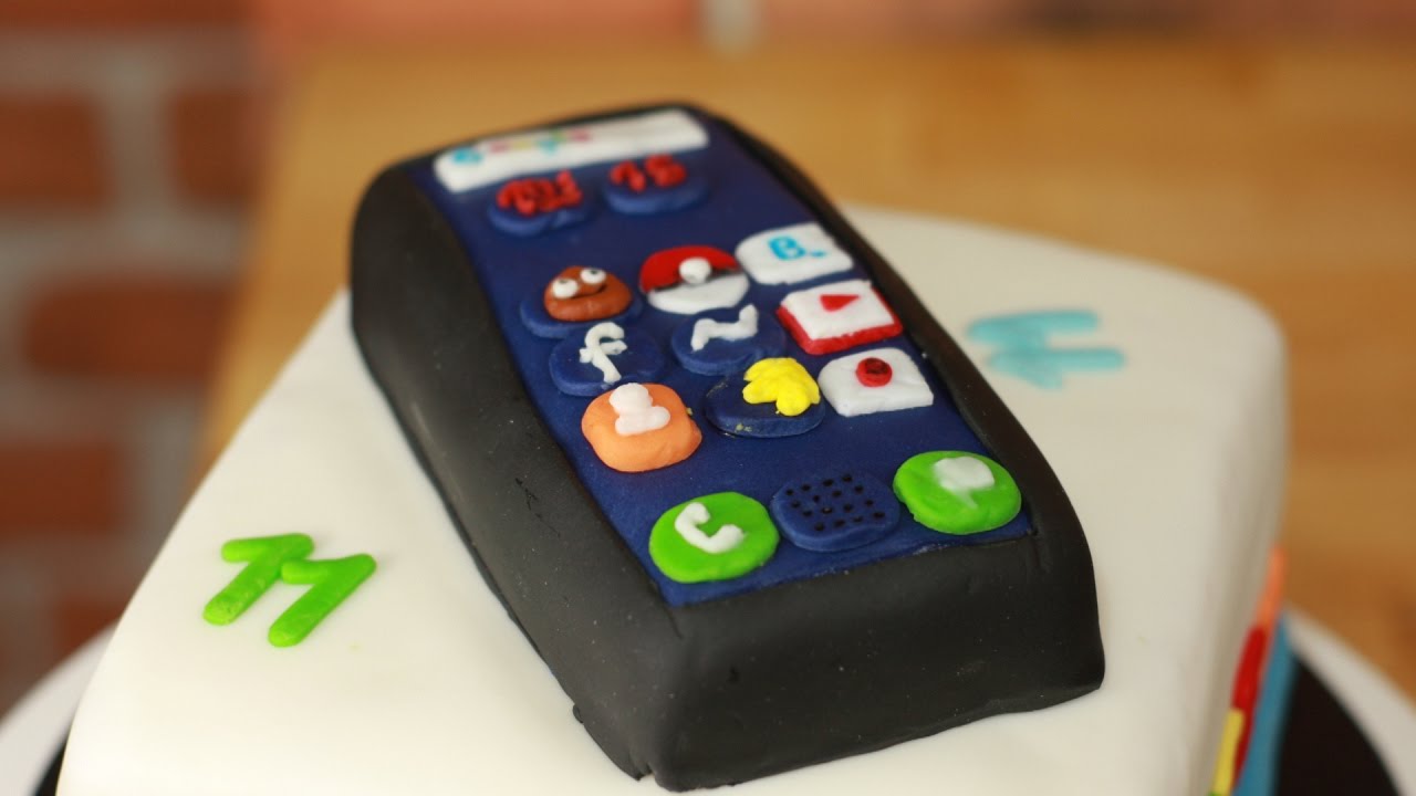 Tort telefon, smartphone cake