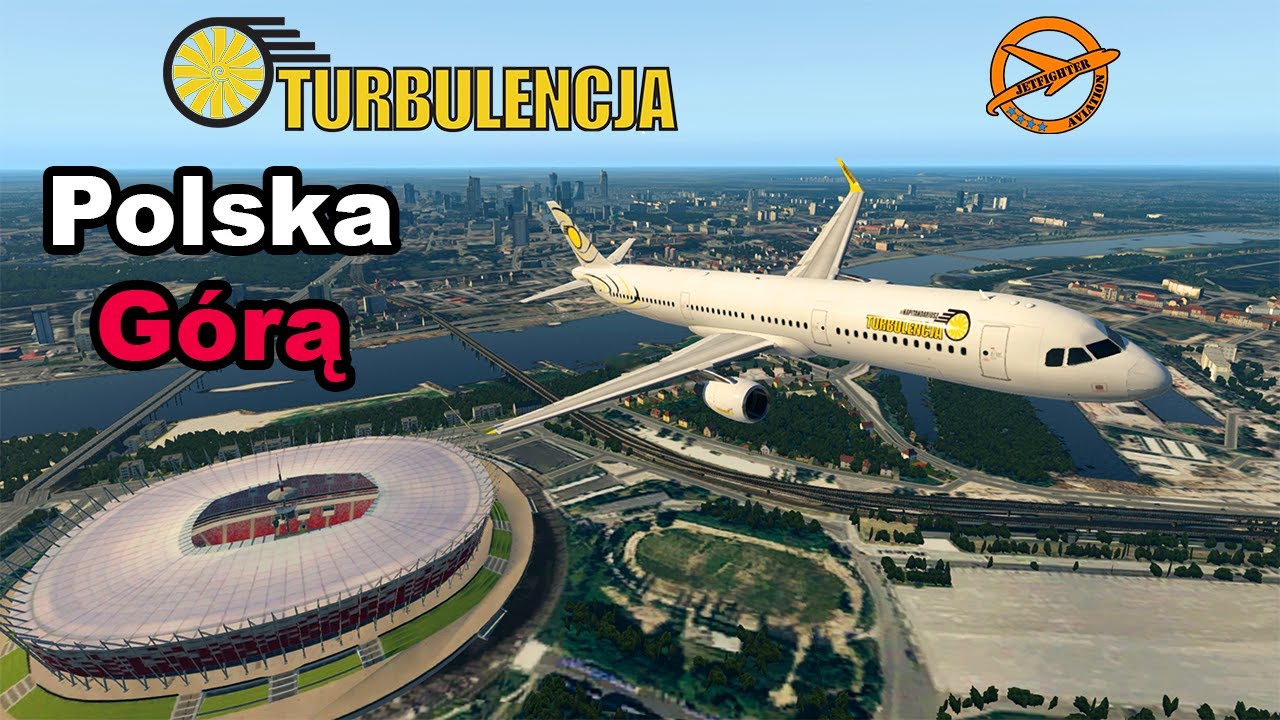 Latamy A321 po Polsce w załodze dwuosobowej i z kontrolą ruchu lotniczego VATSIM.
