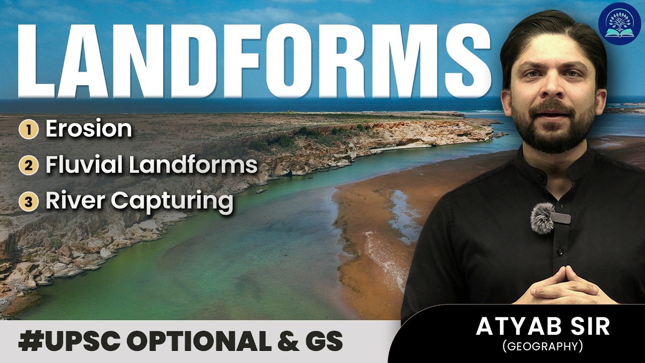 Landforms Explained | Erosion, Fluvial Landforms & River Capturing | UPSC Geography Optional & GS