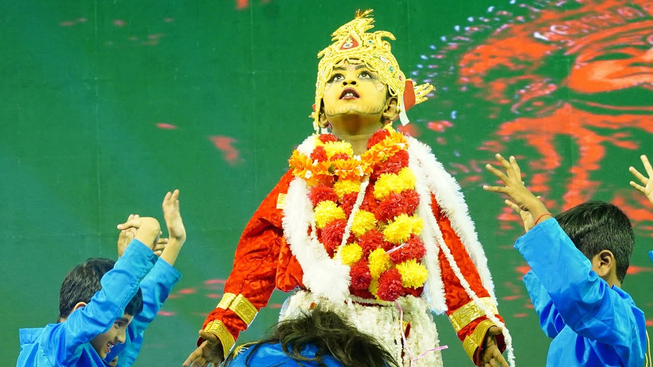 Kantara - Varaha Roopam (Buta Kola). 2nd Graders, Ameenpur, 2024.