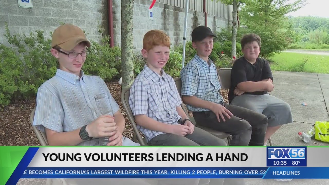 Young volunteers lending a hand in Knott County